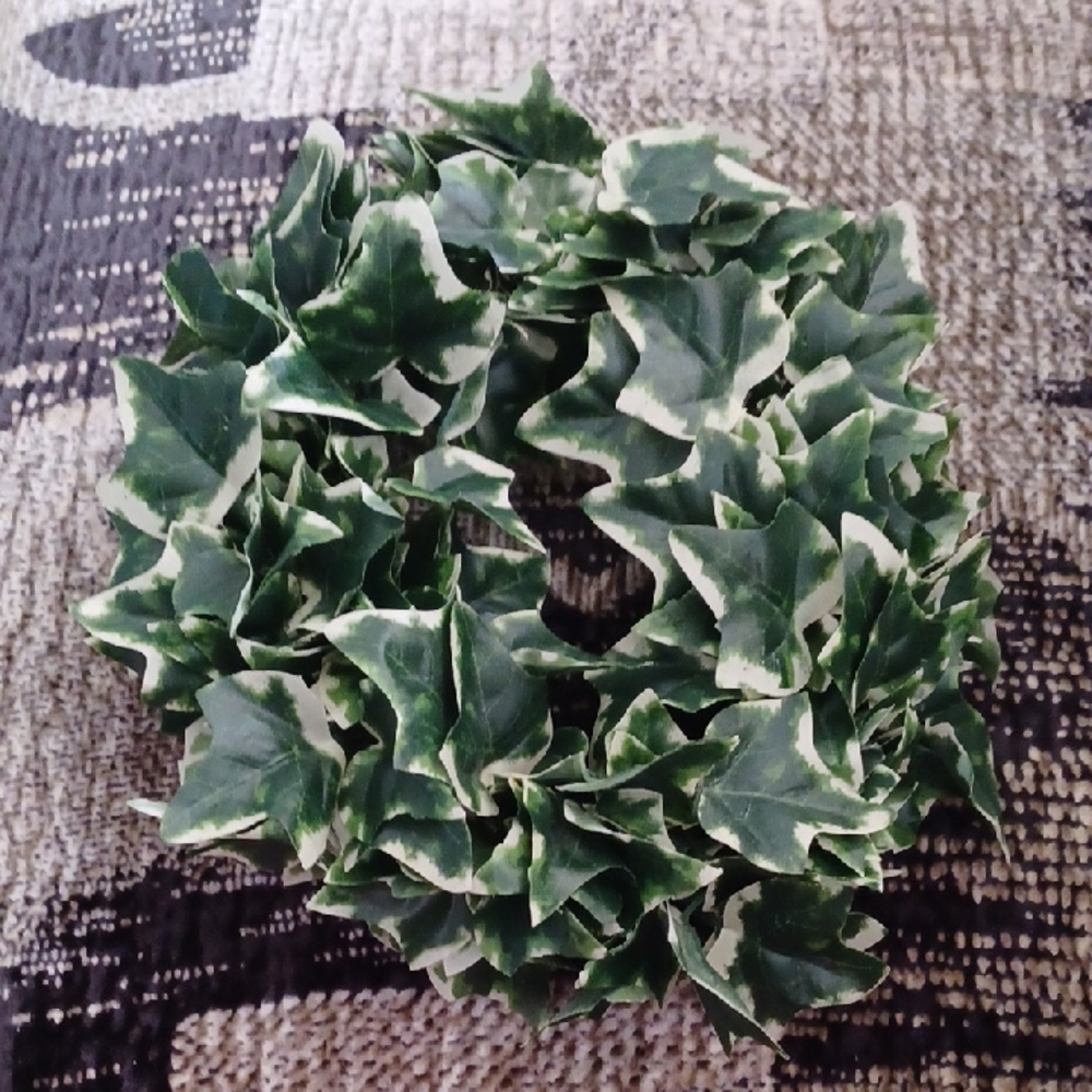$4 Add-on Green and White Leaf Wreath